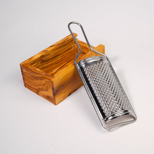 Käsereibe aus Olivenholz