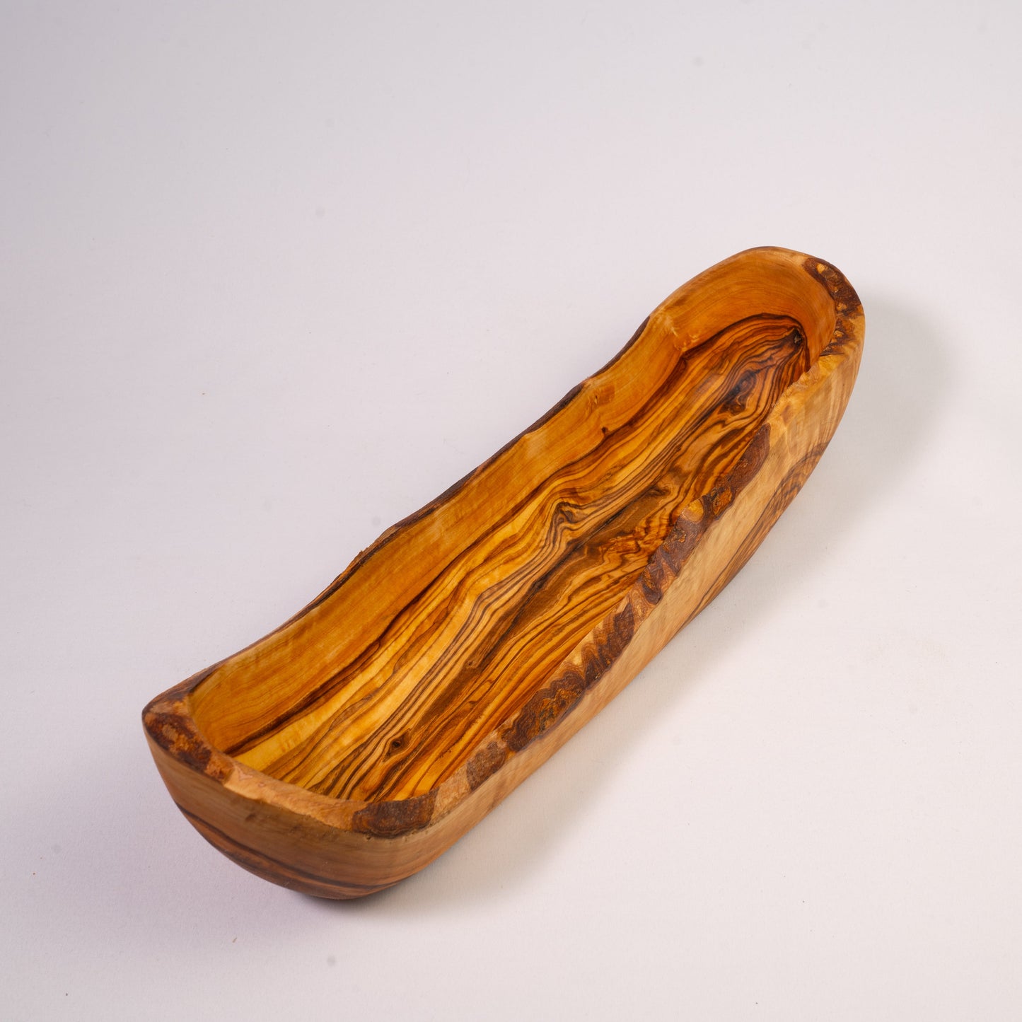 Rustikale Brotschale aus Olivenholz 25- 34 cm