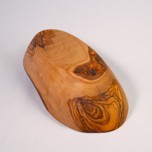 Rustikale Schale aus Olivenholz 25 - 29 cm